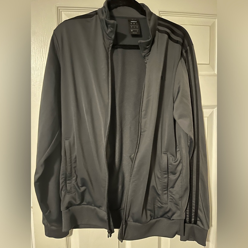 Gray Adidas Track Suit Jacket